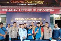 Polresta Tangerang Gelar Press Conference, Penangkapan sindikat/spesialis pencurian dengan kekerasan di Minimarket. (DentumNews.com)