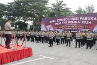 Kapolresta Tangerang Pimpin Apel Konsolidasi Usai Pengamanan TPS Pemilu 2024