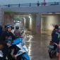 Foto saat keadaan banjir under pass park serpong