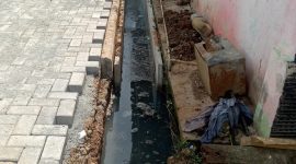 Foto udith terpasang saat tergenang air 