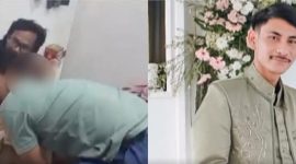 Foto saat evakuasi korban (kiri) Dan sebelah (kanan) tersangka suami korban