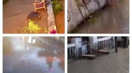 Foto Banjir melanda perumahan Binong permai 