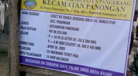 Foto Papan informasi CV Matahari Terbit Pagi 