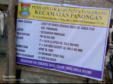Foto Papan informasi CV Matahari Terbit Pagi 