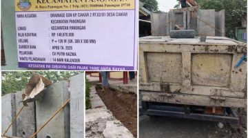 ‎Diduga Proyek Drainase Yang Dikerjain Cv Putri Najwa Gunakan Udit Abal-Abal