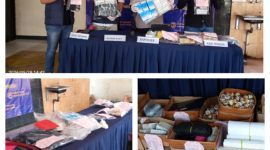 Foto Fress conference dan barang bukti 